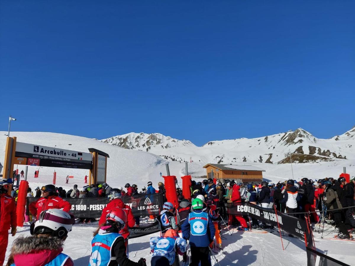 Appartement Arc 1950 M, Ski Au Pied, Piscine Exterieure Chauffee, Remontees Mecaniques A 100M, Sauna Et Salle De Sports Les Arcs  Kültér fotó